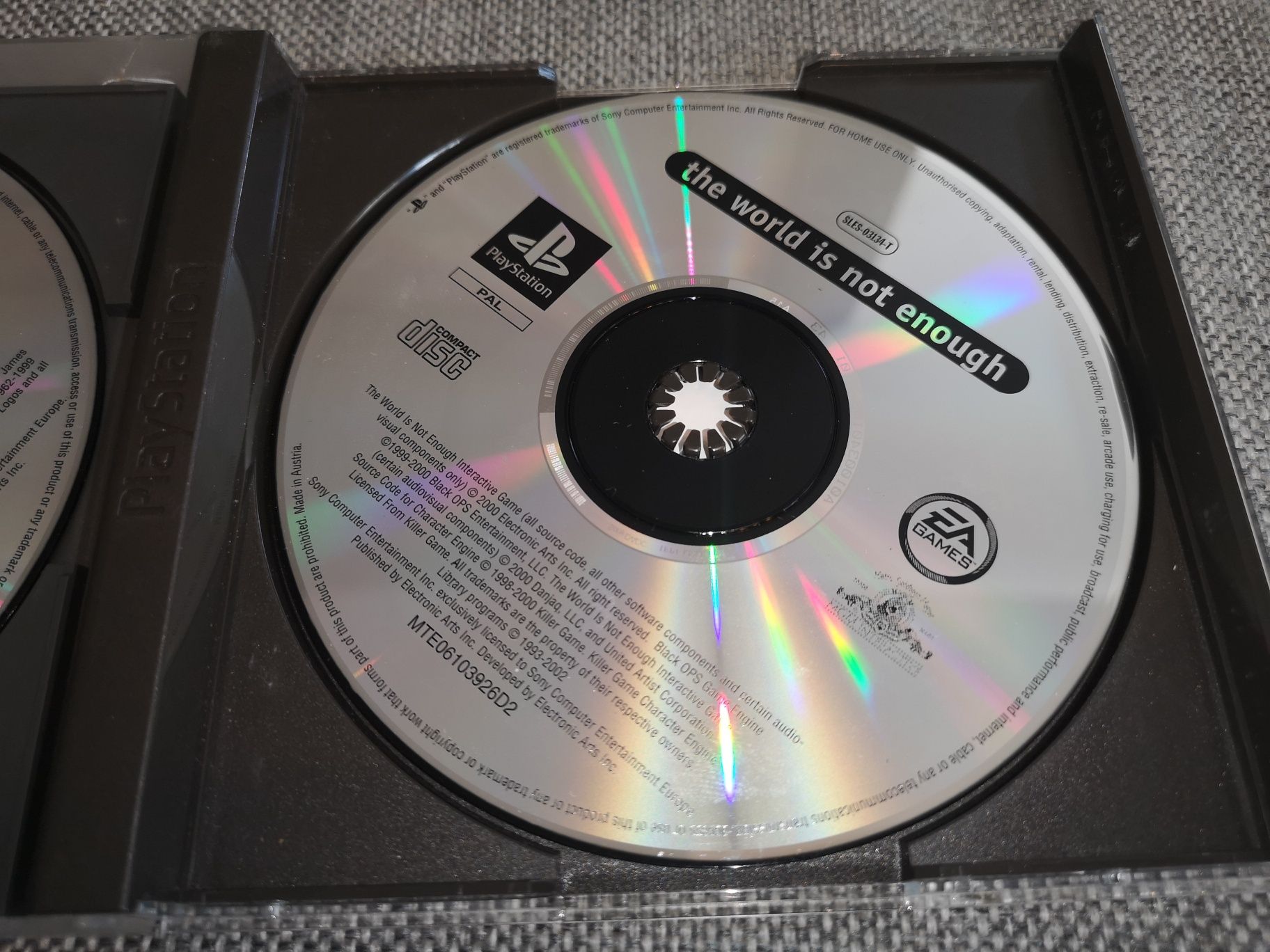 2 Games 007 Bond Tomorrow Never Dies, World is not Enough PSX PS1 gry