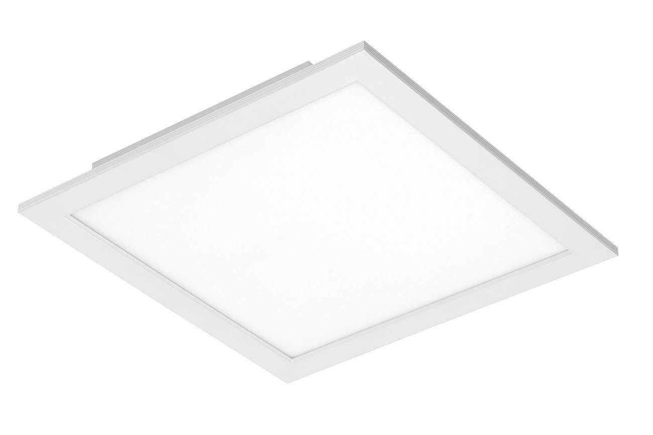 Biała lampa sufitowa panel LED ściemnialna zmiana barwy światła pilot