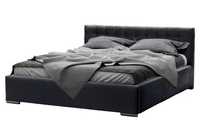 Łóżko tapicerowane VENTO 180x200 czarne, niska cena, wyprzedaż