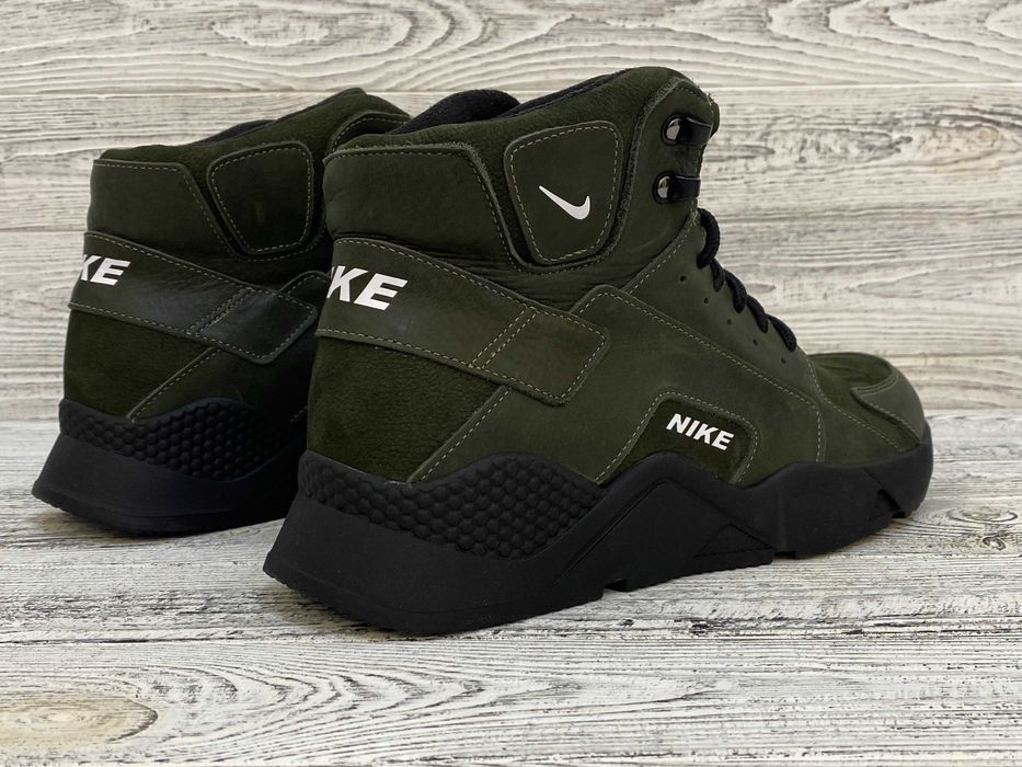 Чоловічі термо кросівки NIke Зимові черевики Найк. Зимові капці Шкіра!