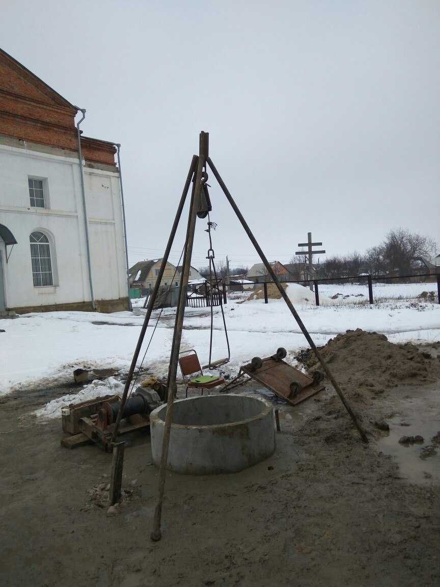 Чистка колодцев.копка сливных ям,перелевных ям,приямков.траншей,септик