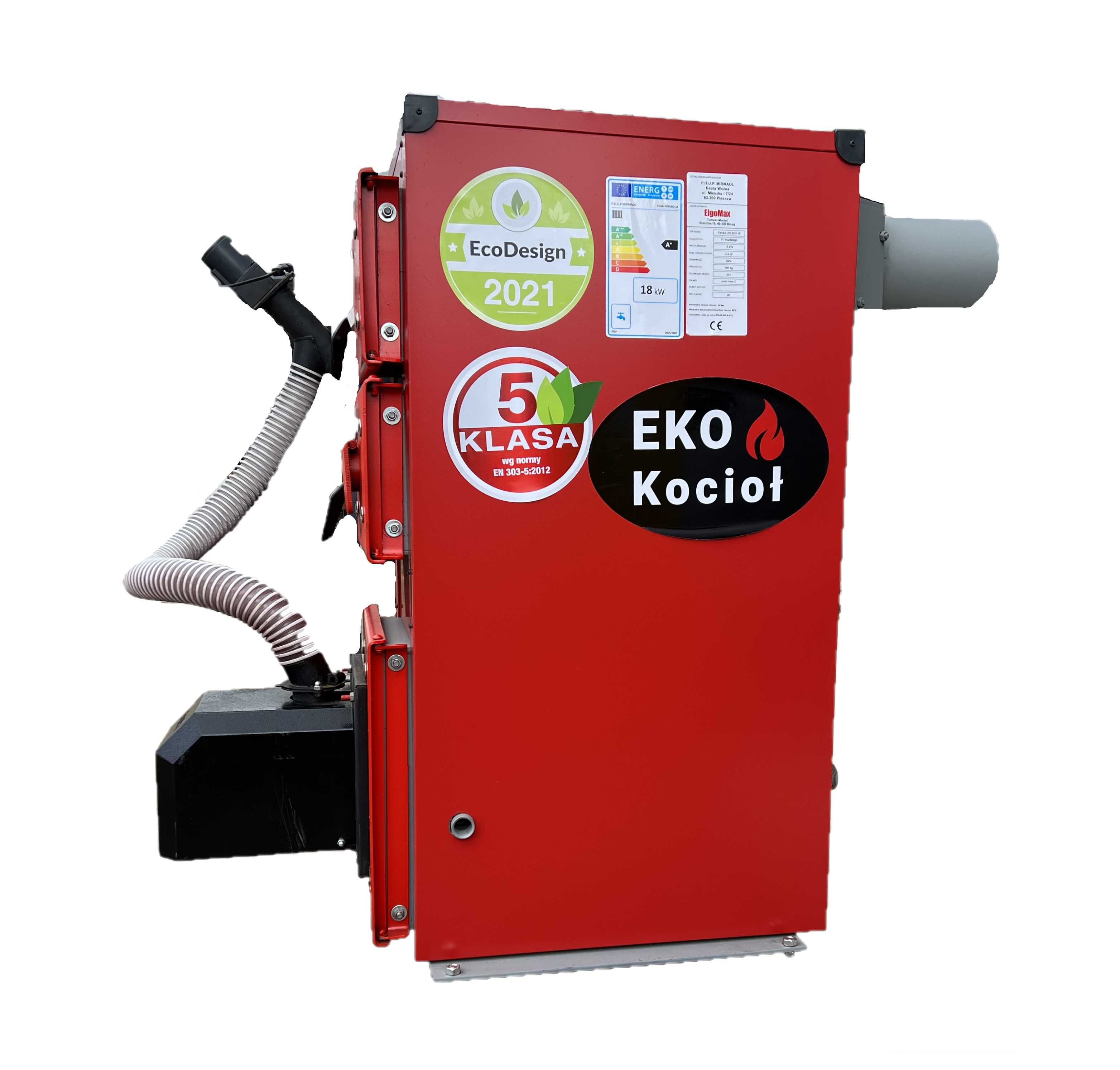 Pellet Drewno 5 KLASA Kocioł Piec 13KW 120-160m2 DOSTAWA 0ZŁ GRATISY