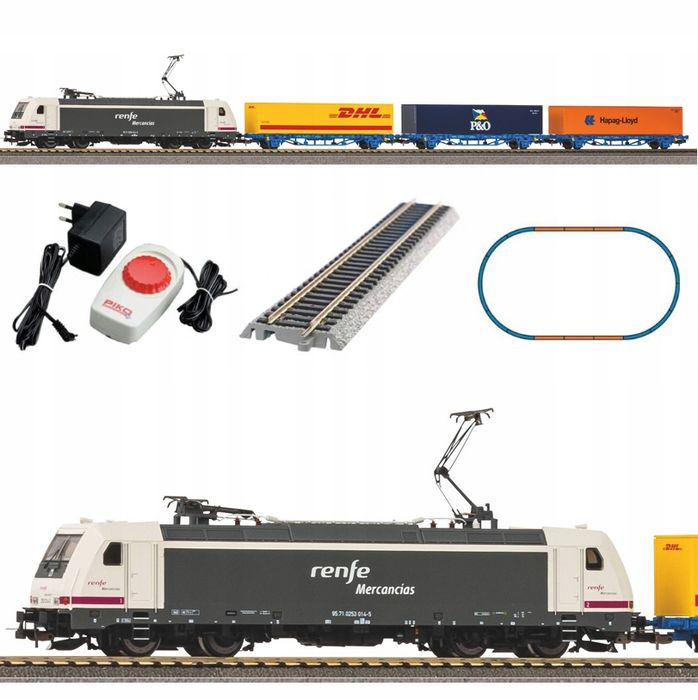 Piko 96900 - Zestaw Startowy Towarowy TRAXX Renfe z 3 Kontenerami H0