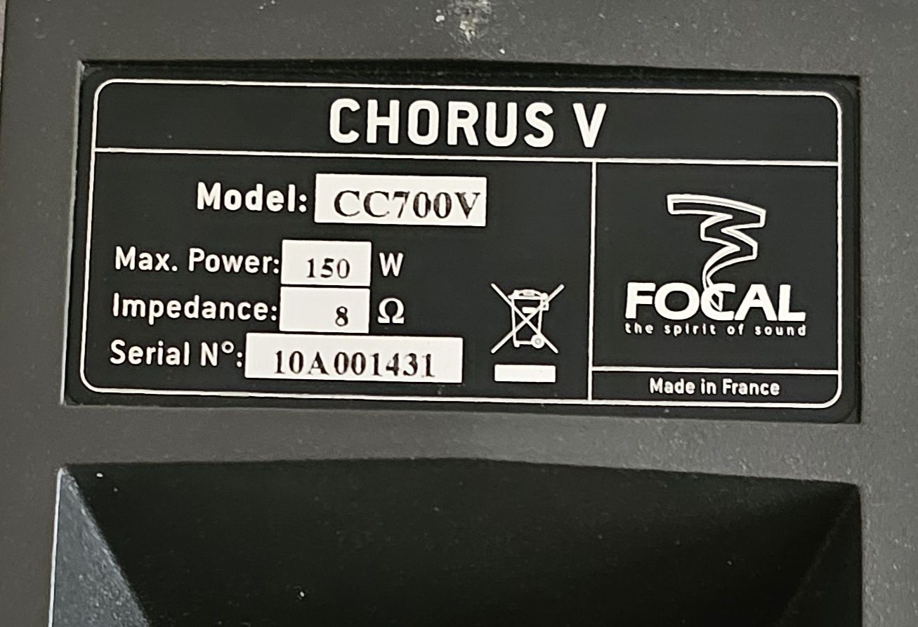 Głośnik FOCAL z kolumny CHORUS V CC700V