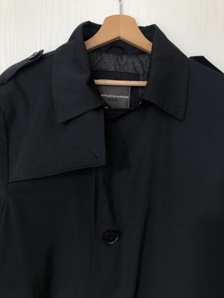 Palto/płaszcz meski Finshley&Harding Black 182cm
