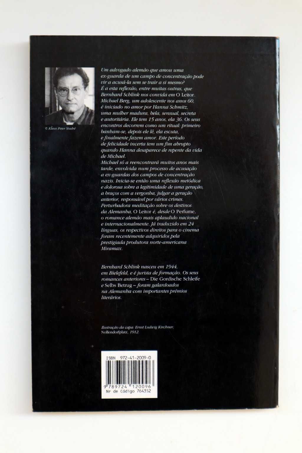 Livro O Leitor de Bernhard Schlink