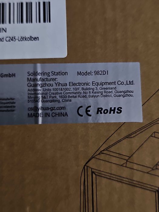 YIHUA 982D precyzyjna stacja lutownicza z 3 końcówkami lutowniczymi