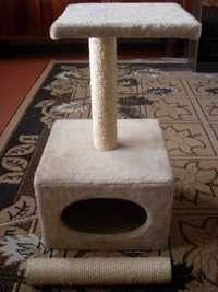 Домик когтеточка для кота, с запасной когтеточкой