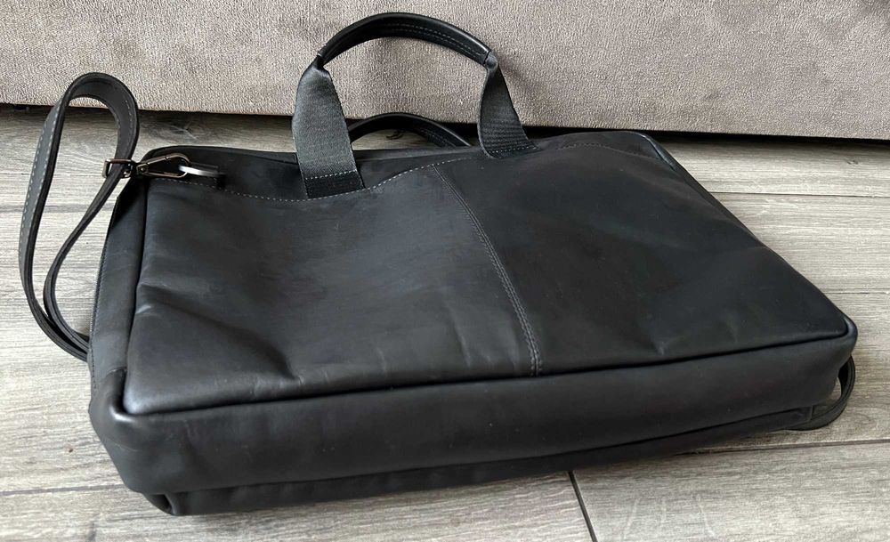 KNOMO London Сумка Чоловіча Шкіряна Чорна Месенджер Портфель Мужской