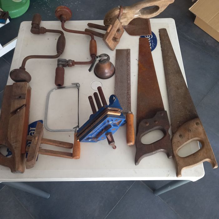 Conjunto de ferramentas carpintaria marcenaria