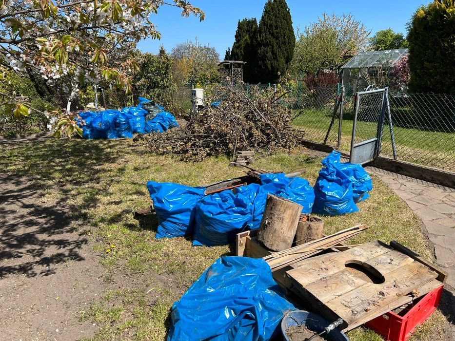 Sprzątanie,prace porządkowe na dzialce,ogrodzie,rozbiorka ,smieci,złom