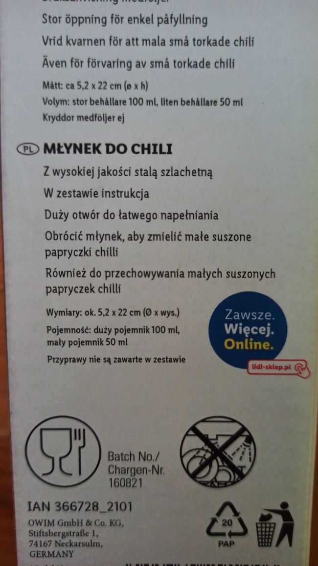 Młynek do przypraw