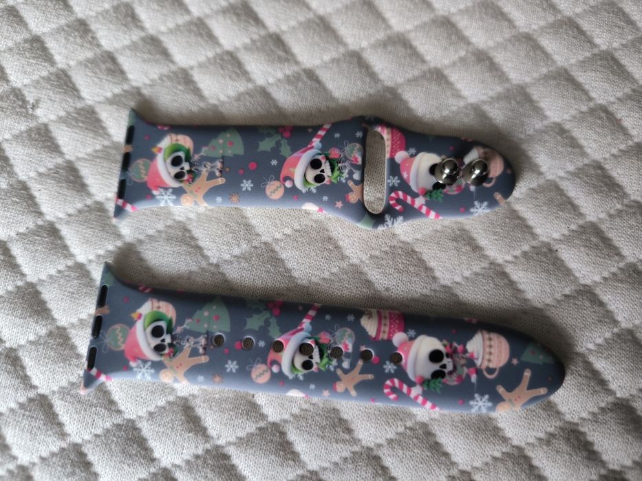 Pasek do Apple Watch 38-49 mm iWatch ultra 1-10 SE Christmas skull sza