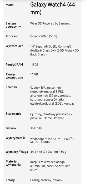 Samsung Galaxy watch 4 (44mm) silver + gratisy
