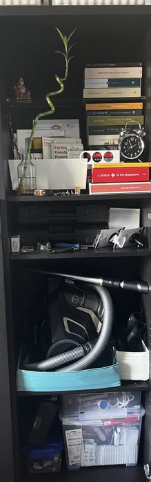 Ikea estante Bestå preto/castanho