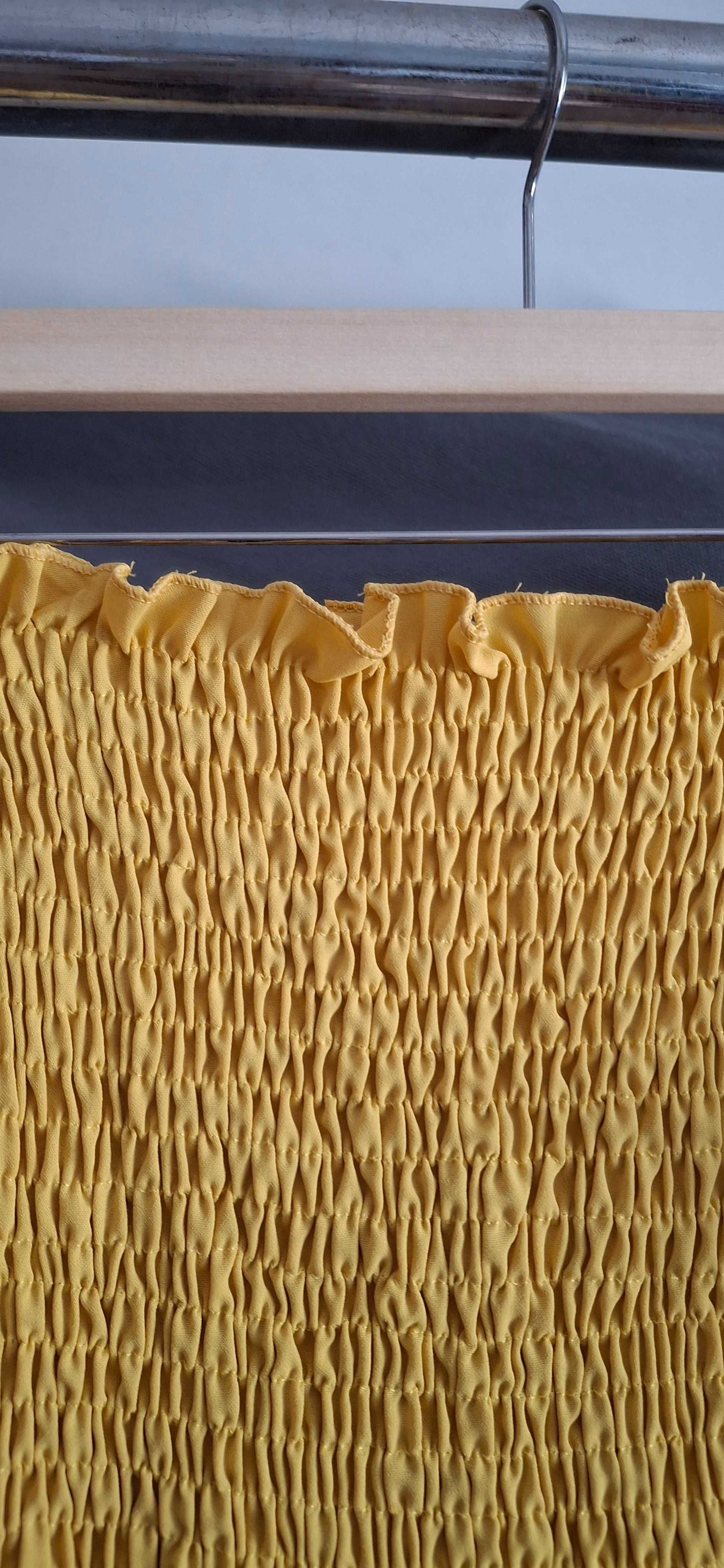 Vestido amarelo com manga