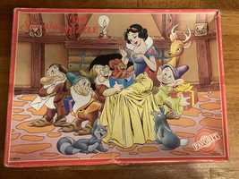 Stare puzzle Disney Królewna Śnieżka 99 elementy, vintage