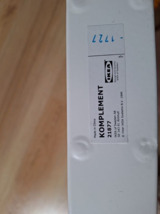 Wysuwany wieszak na spodnie i spódnice do szafy PAX 100x35 Ikea Komple