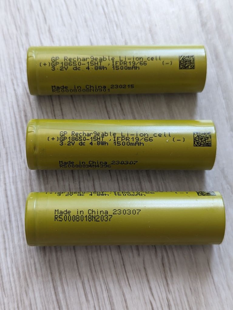 Літій залізо фосфатний акумулятор 18650 LiFePO4 (1500 mAh) 3.2v. Є опт