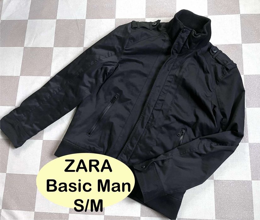 Zara kurtka Basic Man czarna krótka S/M jacket