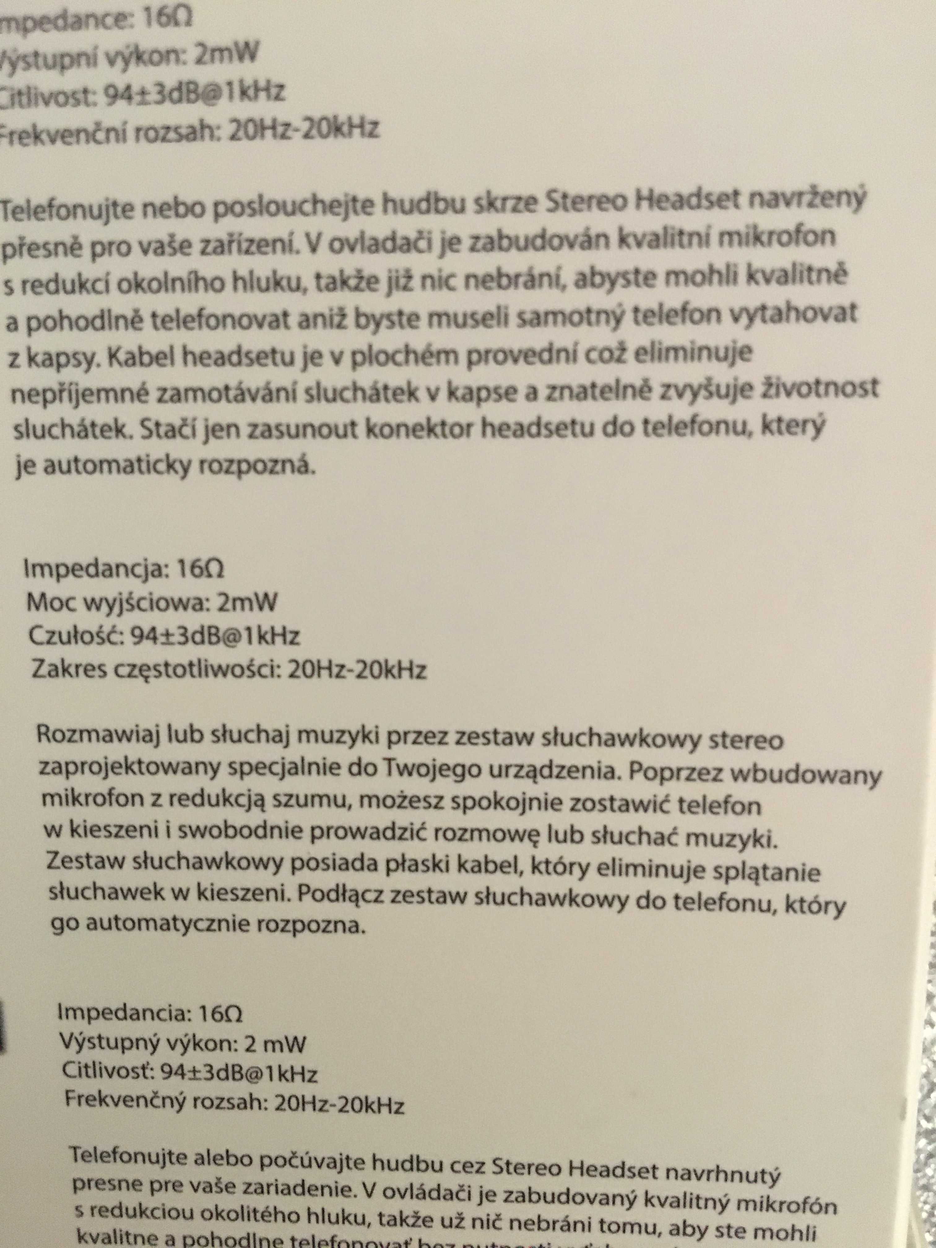 Słuchawki  przewodowe WG