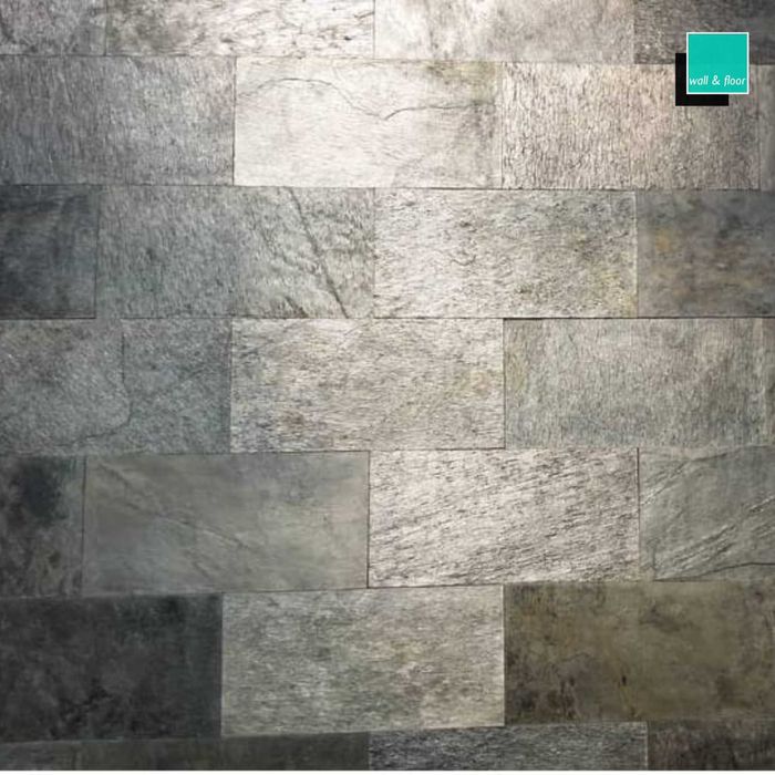 Kamień kwarcytowy Silver Shine Dekoracja Elewacja Dom Taras