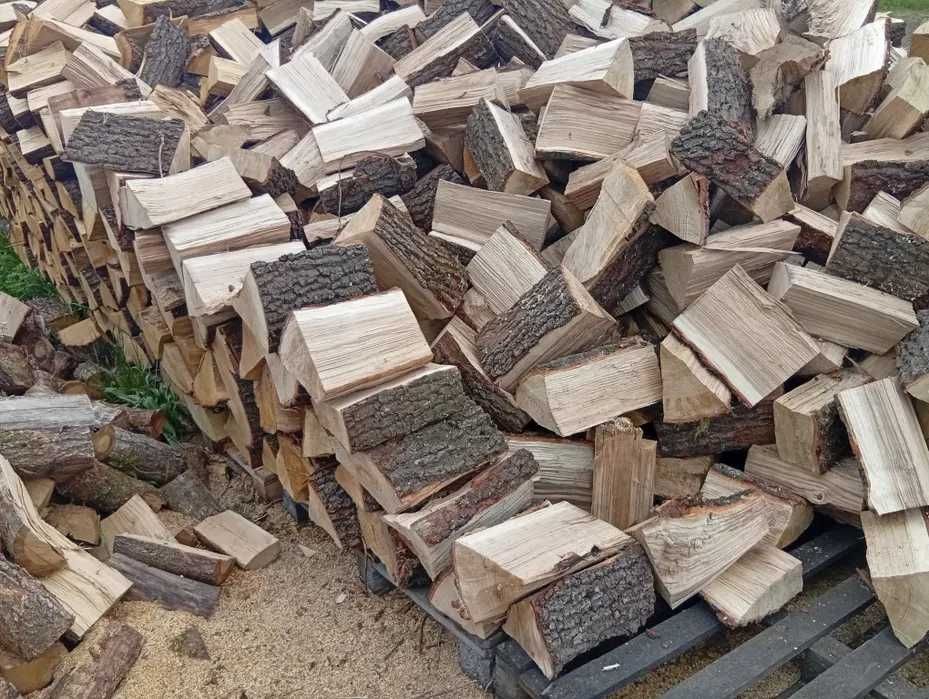 Drewno kominkowe i opałowe, sezonowane, połupane