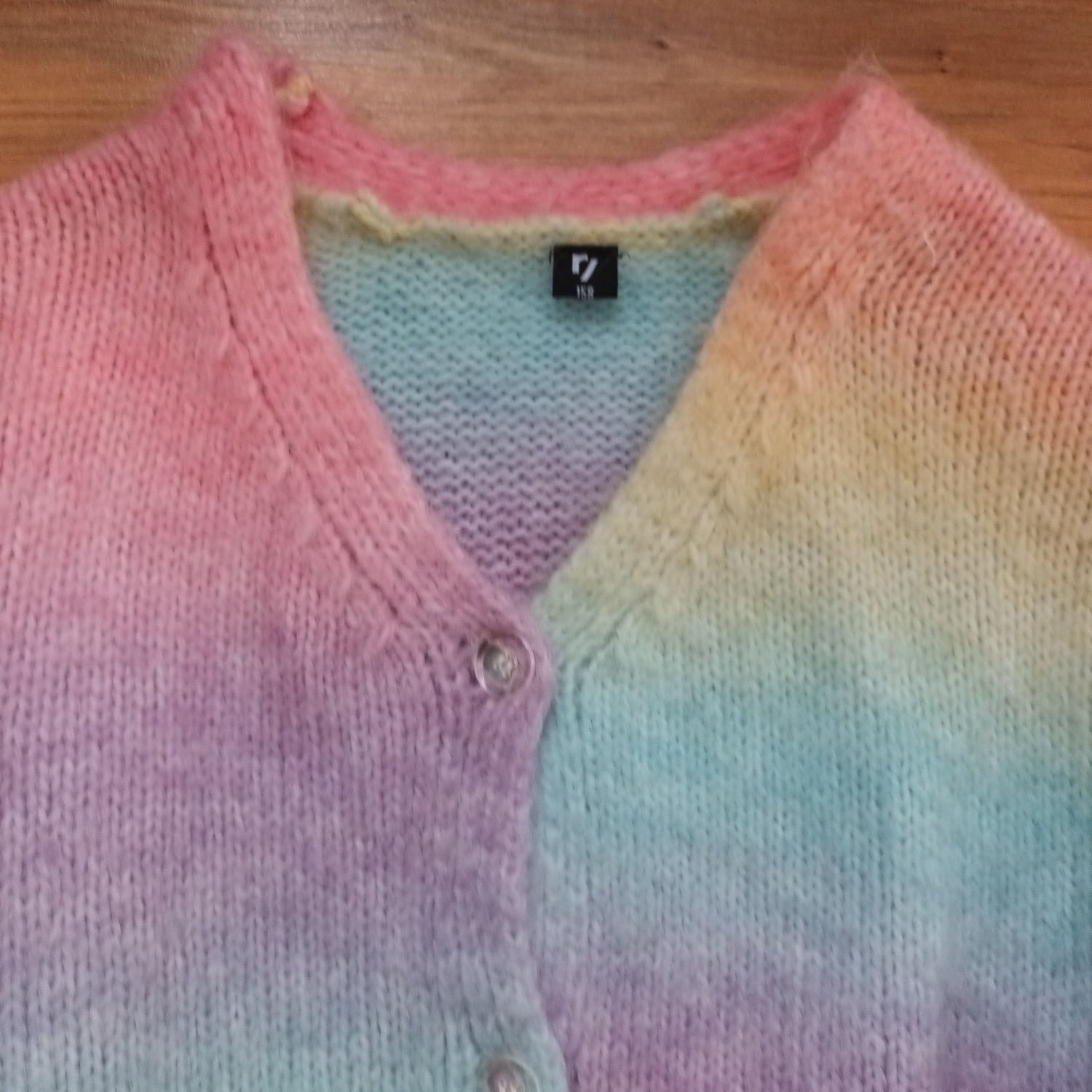 Sweter 158 XXS XS rozpinany Jung Reporter kolorowy
