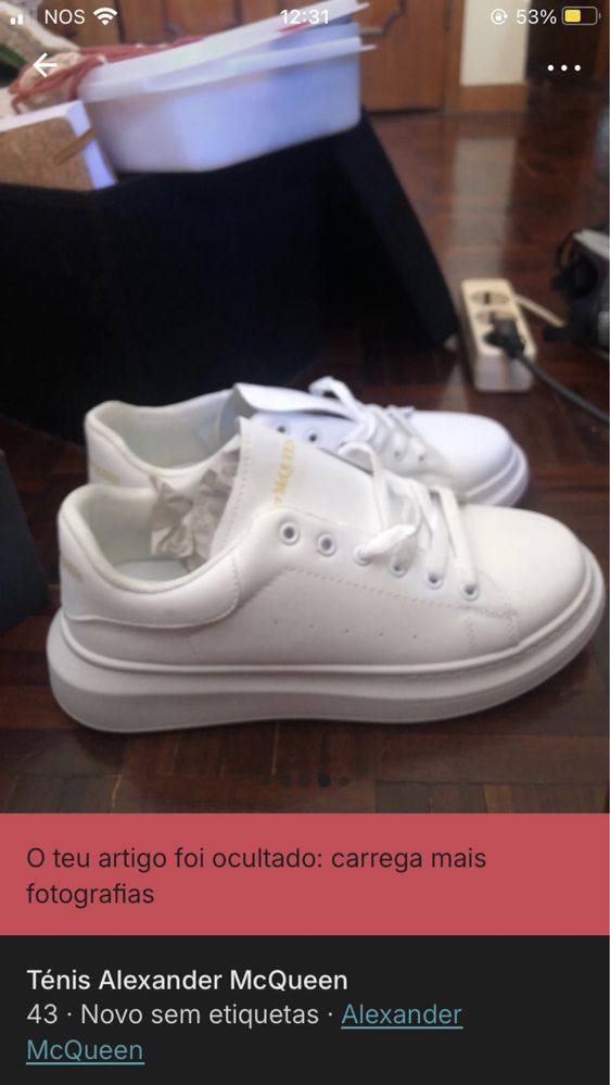 Sapatilhas Alexander McQueen