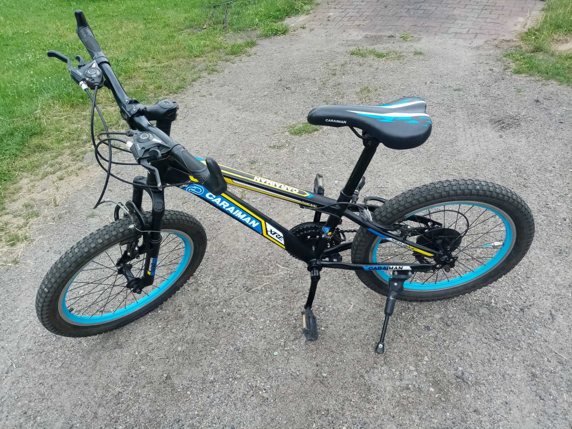 Rower dla chłopca 5-10 lat CARAIMAN 20" przerzutki amortyzator stopka