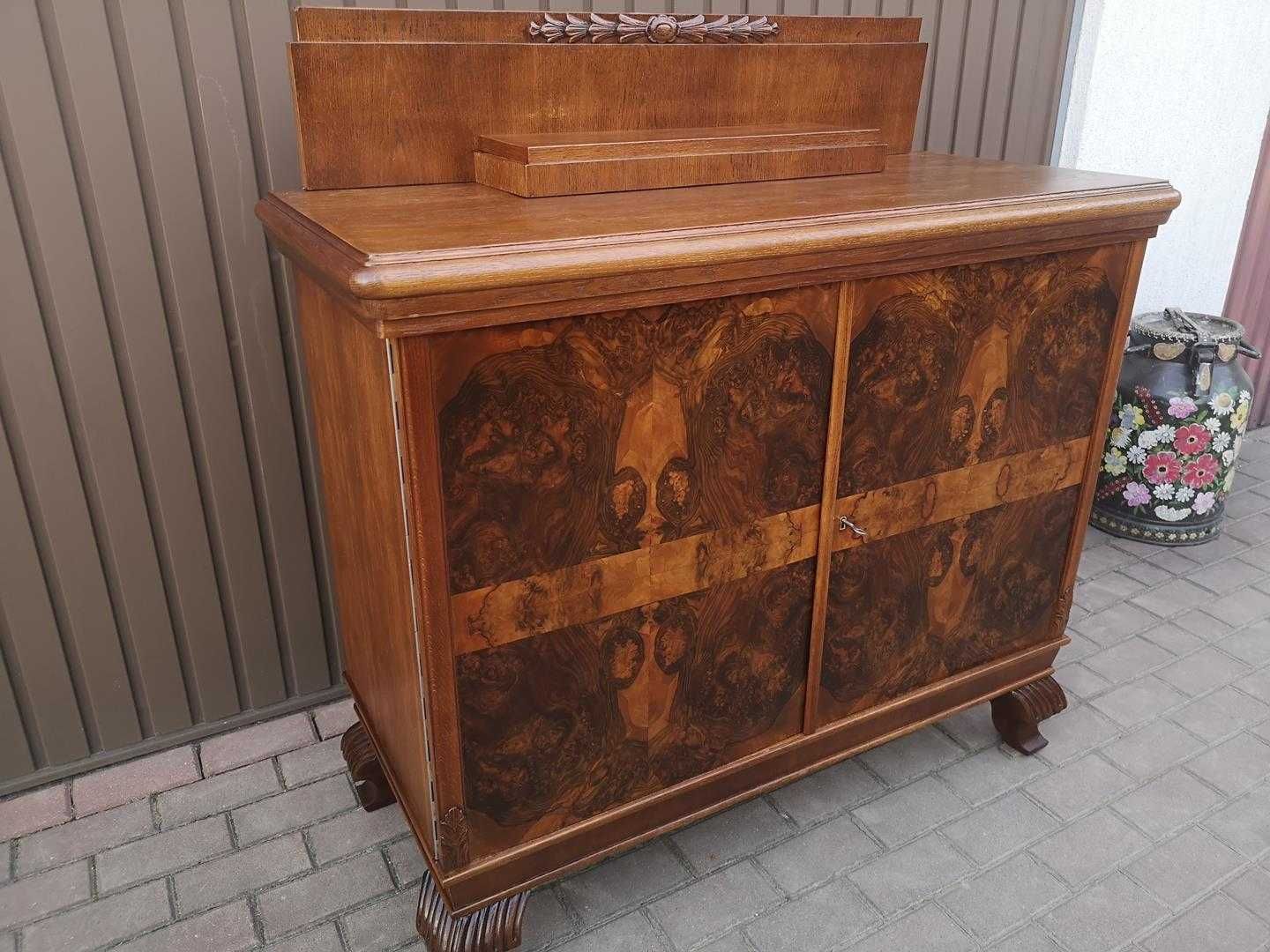 Komoda Pomocnik ART-DECO Orzech-Dąb Stara Antyk Po Renowacji.