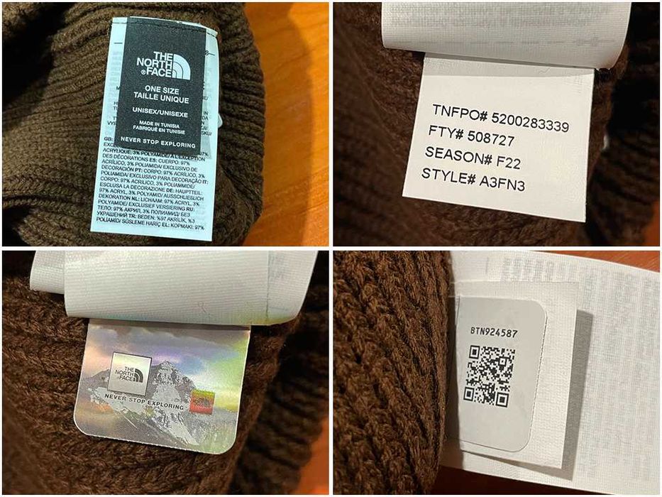 The north face tnf logo box pom beanie шапка оригінал унісекс