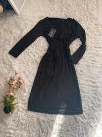 Top secret czarna elegancka sukienka midi ołówkowa
