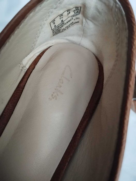 Туфлі лофери Clarks шкіра, устілка 24,5 підійдуть 37-38
