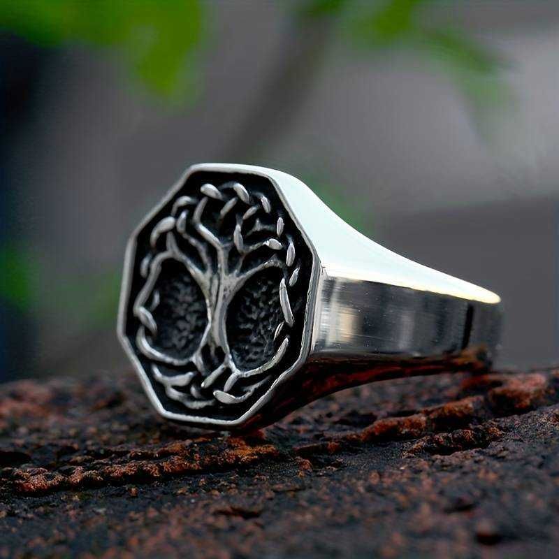 Anel Viking Amuleto Árvore da Vida Masculino