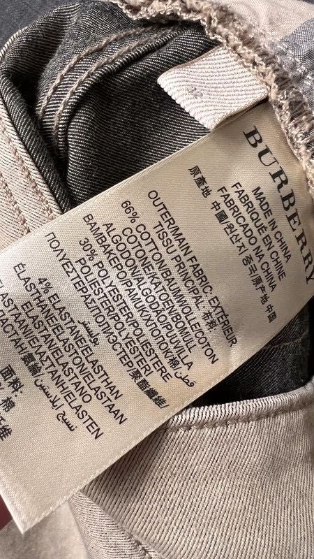 Klasyczne Spodnie damskie beżowe Burberry M