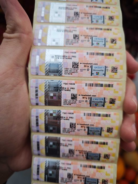 Stickers Windows 11 Pro Оригінальний Ключ Назавжди Стікер Віндовс 11