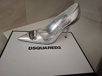 Dsquared2 nowe srebrne szpilki