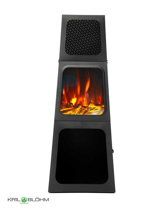 Kominek elektryczny termowentylator piecyk efekt płomienia 1800W
