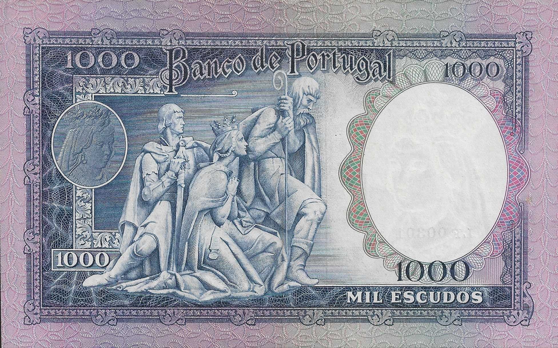 Belíssima Nota de 1000 escudos