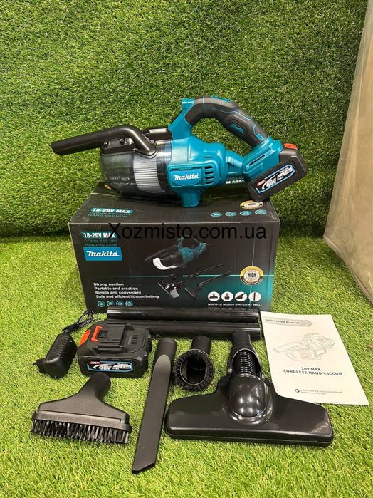 Акумуляторний автомобільний пилосос Makita DCL184ZW-2Li (48V, 6AH)