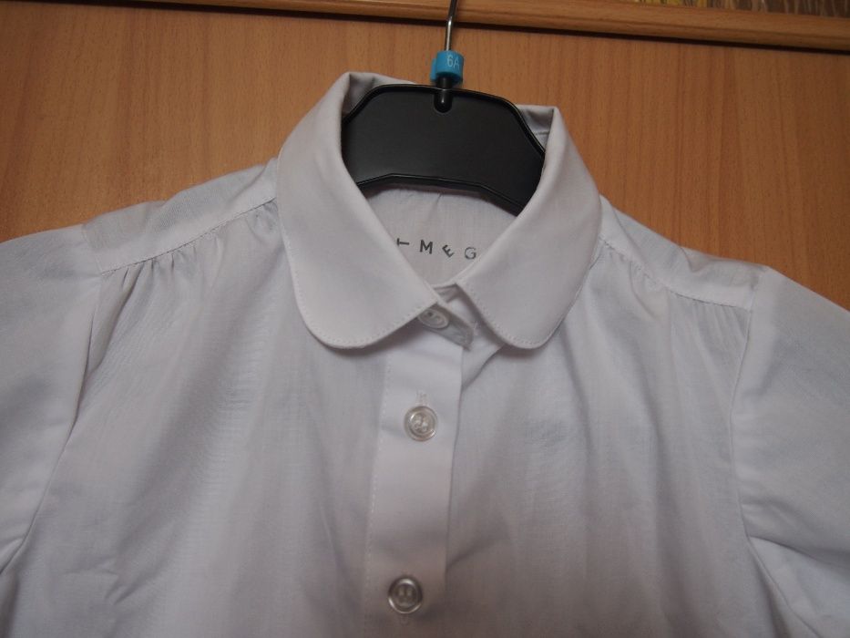 Рубашка-блуза школа садик 5-6 лет р. 110-116 девочка, двойня