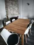 Mesa extensível com 6 cadeiras