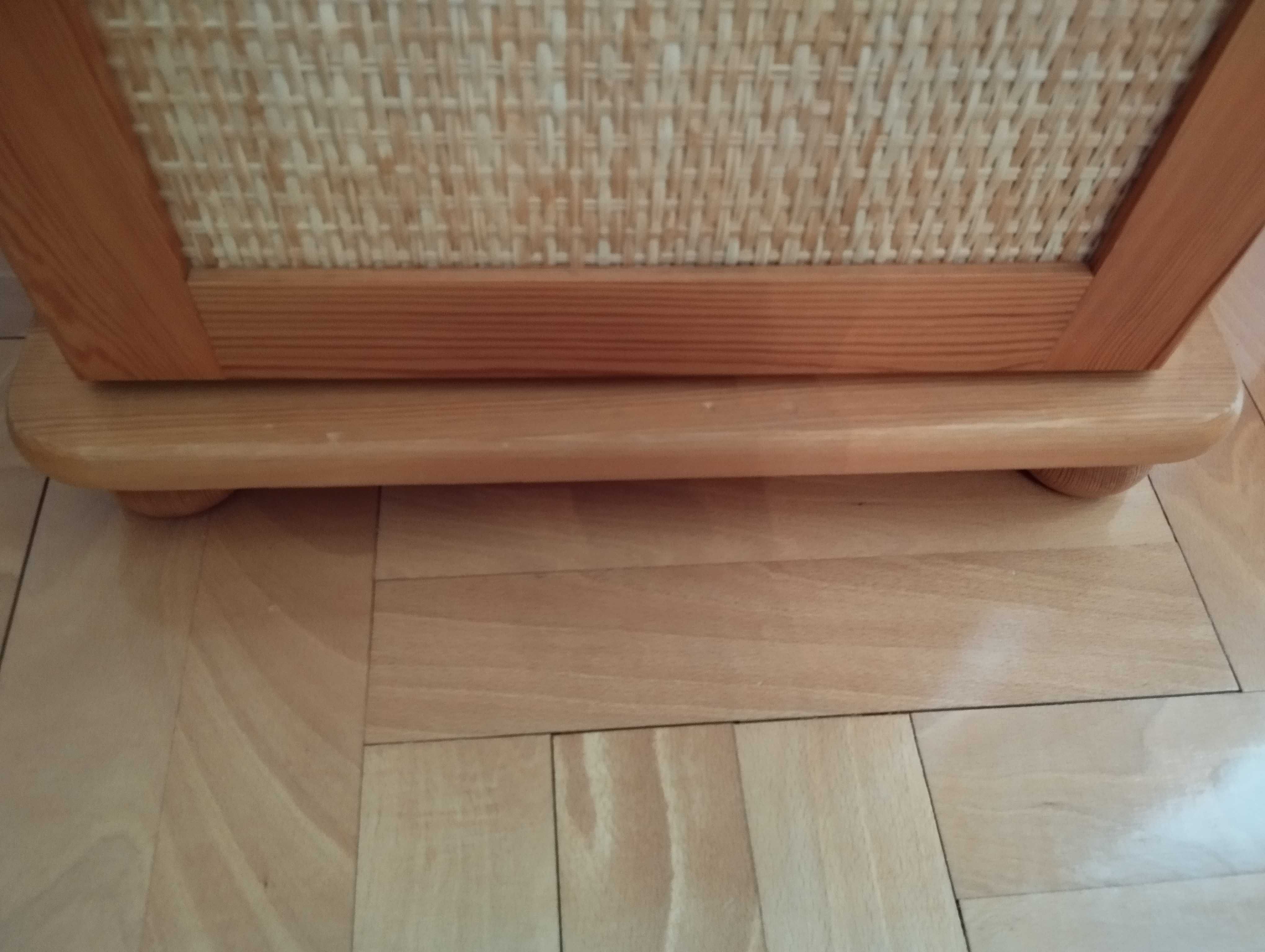 Szafka nocna nakastlik sosnowy rattan