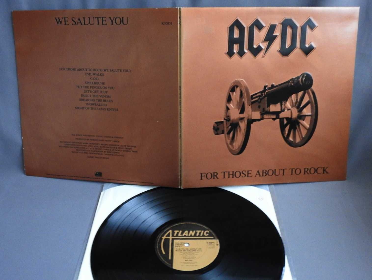 AC/DC ‎For Those About To Rock We Salute You LP UK пластинка 1981 NM