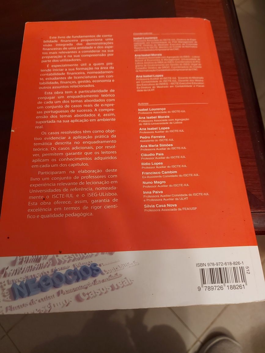 Fundamentos de Contabilidade Financeira.