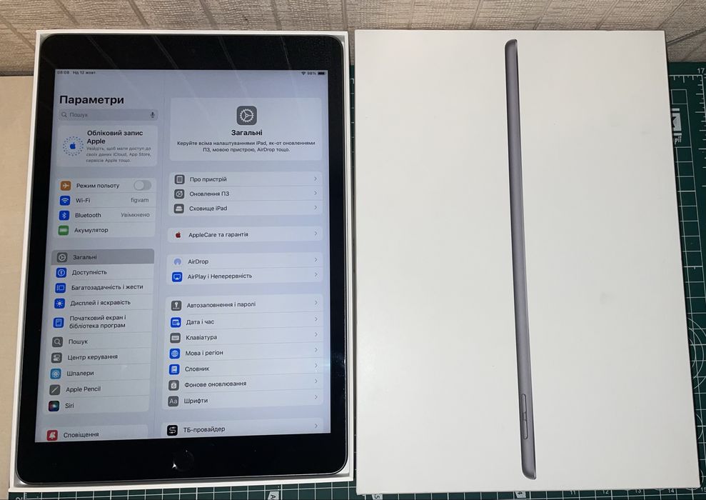Планшет Apple iPad 10.2 64GB, Wi-Fi (Space Gray) 2021 (MK2K3)