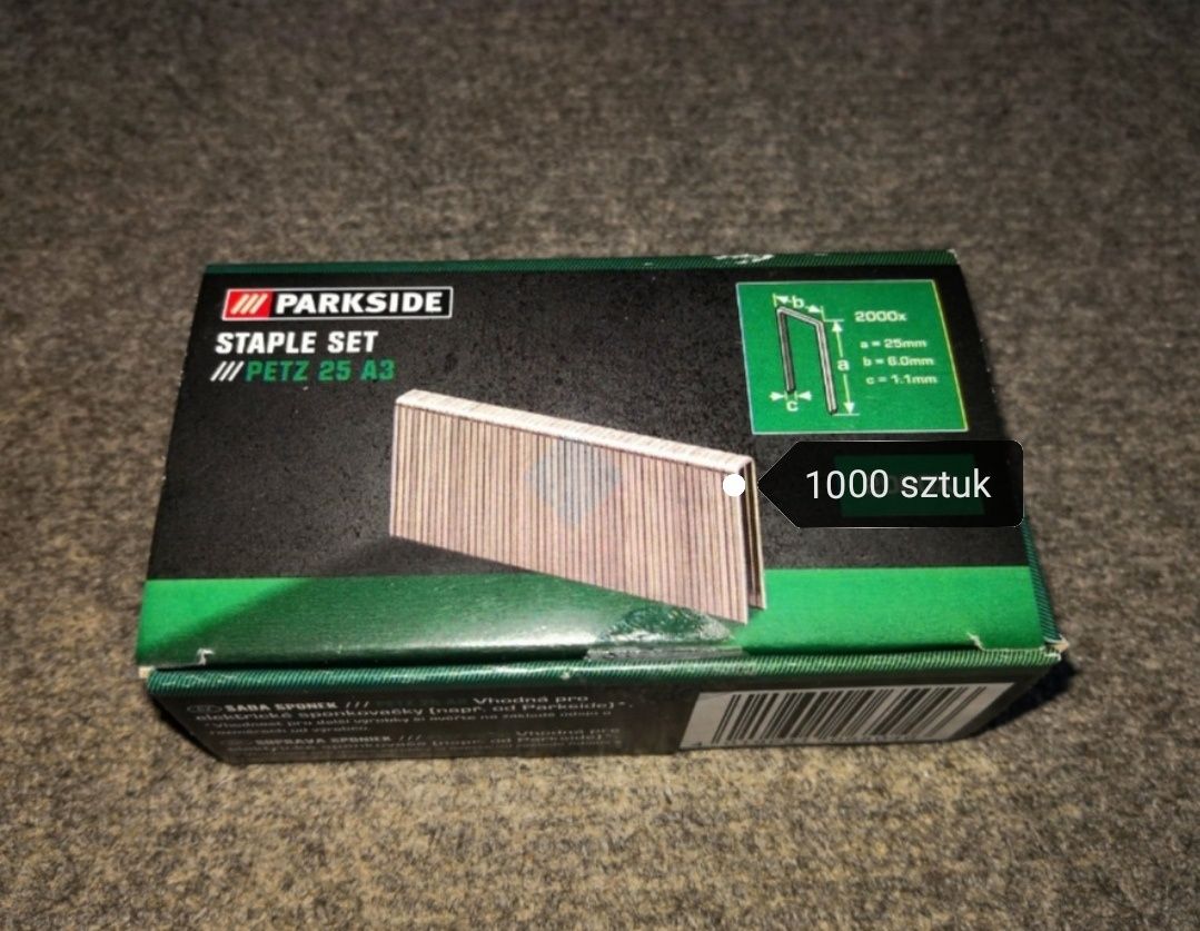 Zszywki TYP 55 do Parkside PET 25 C3 DŁUGOŚĆ 18 mm 1000 sztuk