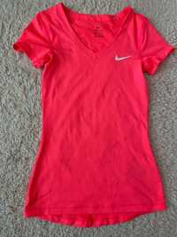 Koszulka Nike xs neonowy róż sportowa