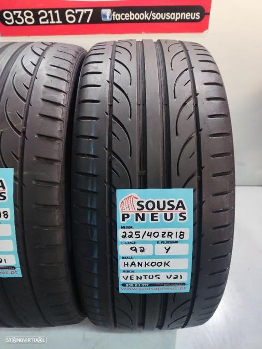 2 pneus semi novos 225-40r18 hankook - oferta dos portes